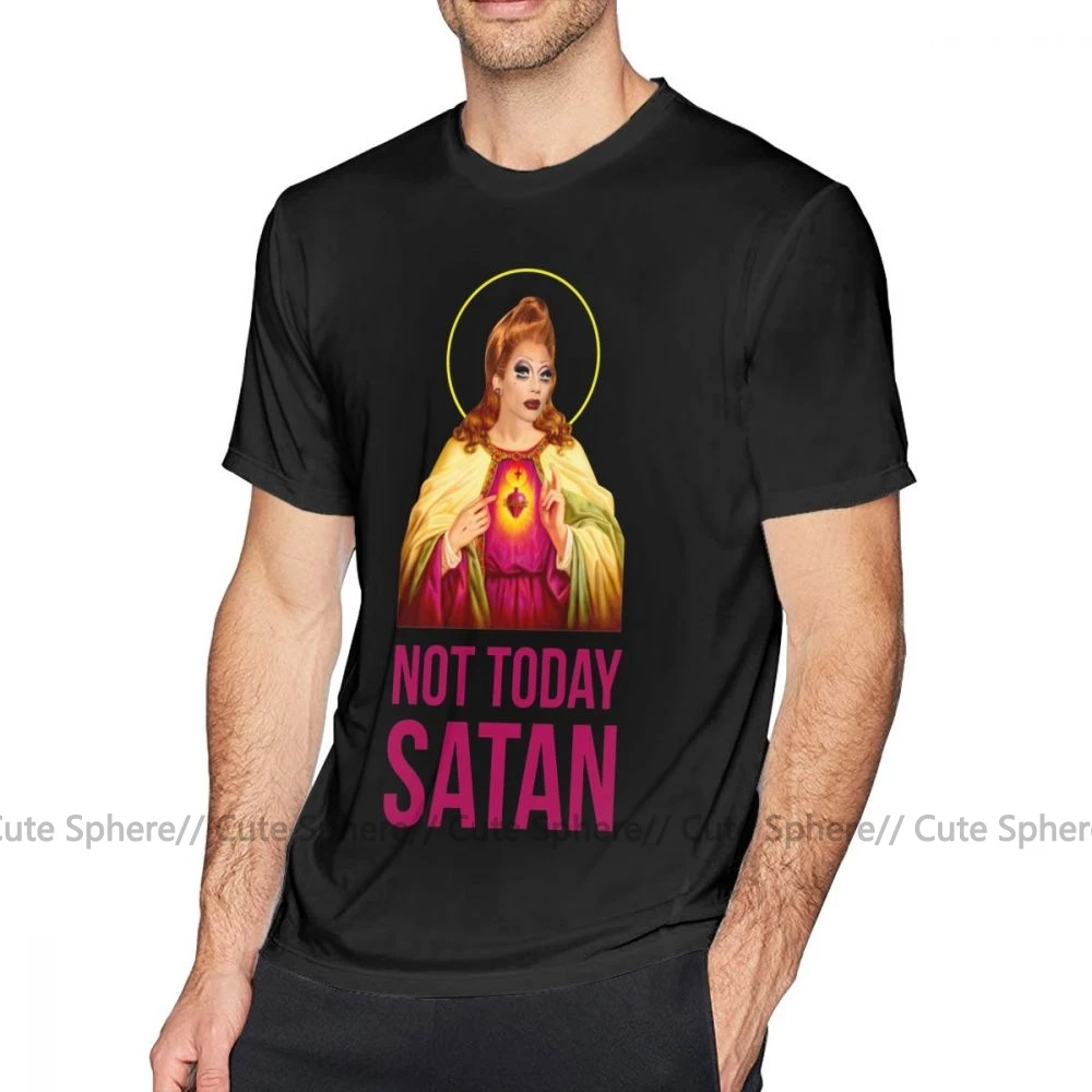 Сатаны футболка Bianca Del Rio Not Today Satan Rupaul 39 S Драг рейсинг Топы с графическим принтом
