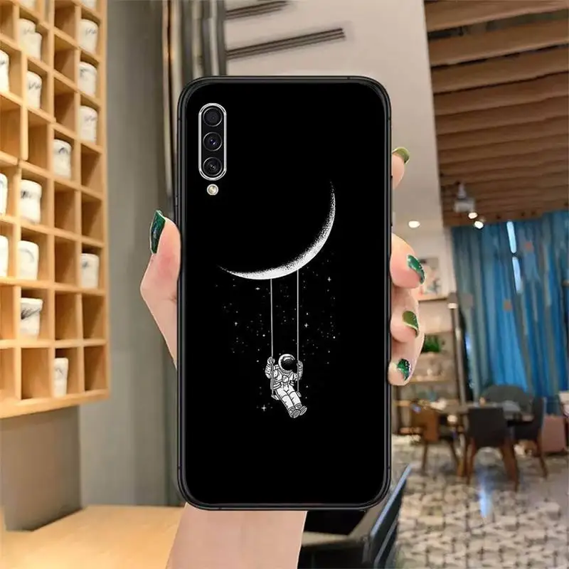 

Funny cartoon space astronaut Phone Case for samsung galaxy a 51 52 71 50 12 72 21s 70 40 20e 31 30s 32 5G soft silicone coque