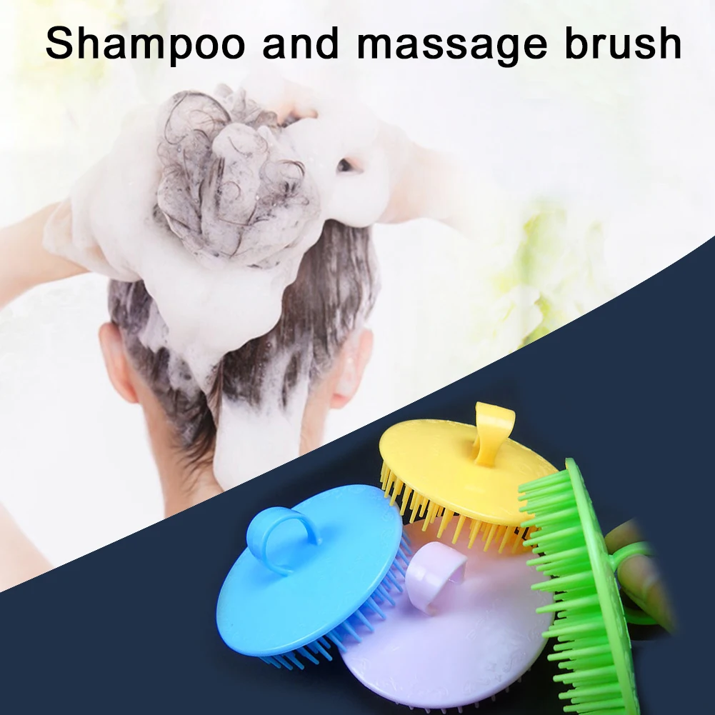 2 шт./компл. шампунь щетка для душа цвет случайный насадка из смолы спа перхоти