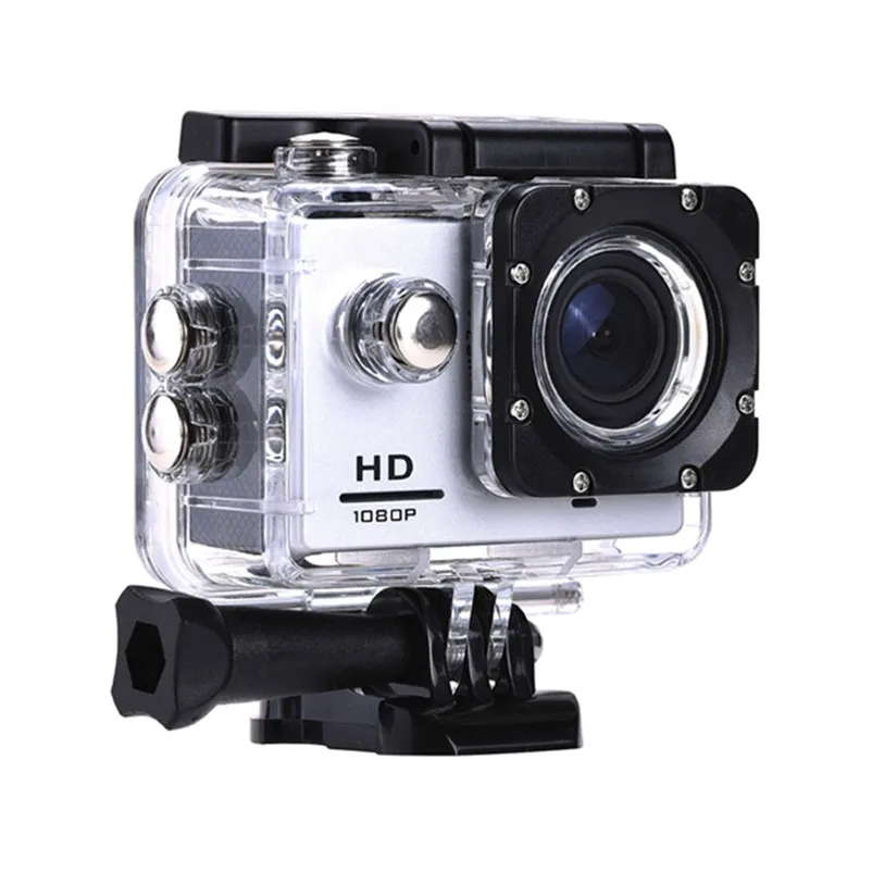 Gray Action Camera Go Pro Экшн-камера 1080P Ultra HD спортивная экшн-видеокамера s 140D Подводная Водонепроницаемая камера Автомобильная камера мини-камера - Цвет: Gray Action Camera