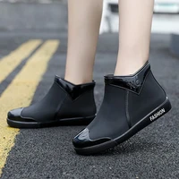 womens rain boots waterproof ladies non slip short boots female slip on water shoes comfort woman footwear casual outdoors 2021