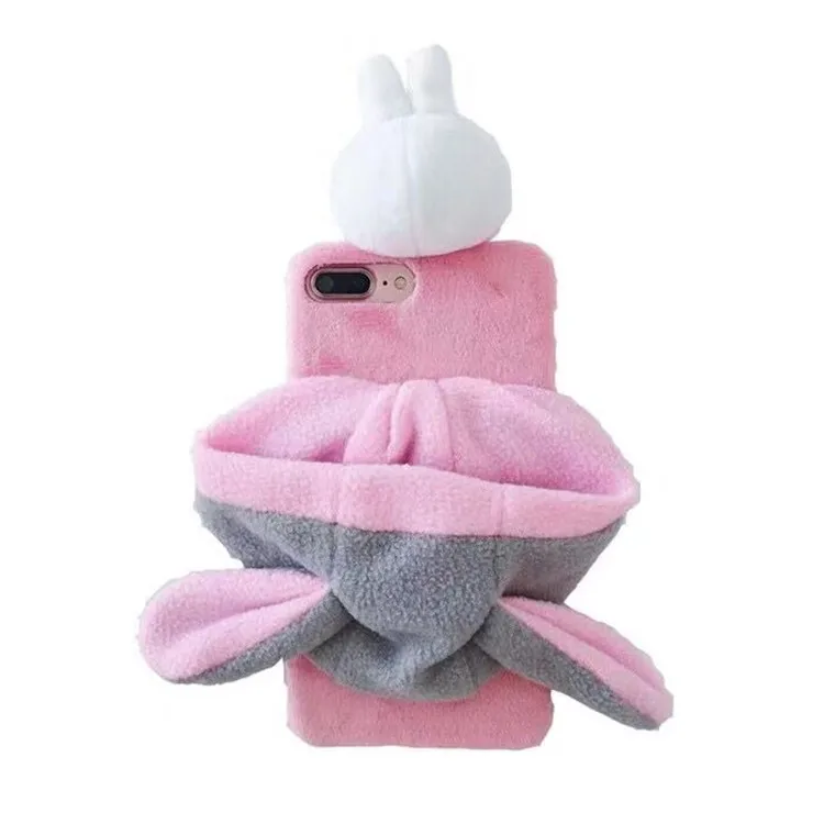 Meitu fashion warm cartoon hat plush soft shell phone case for M4 / M6 M8 T8 T9 | Mobile Phone Cases &amp Covers