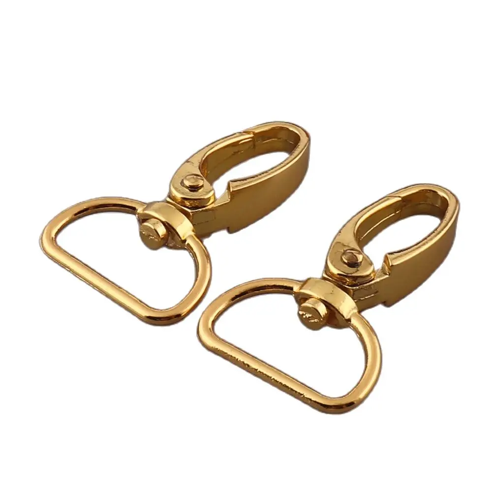 

Gold Swivel Lobster Clasp Clips High Quality Key Hook Keychain Split Key Ring Findings Clasps For Keychains Making 20pcs