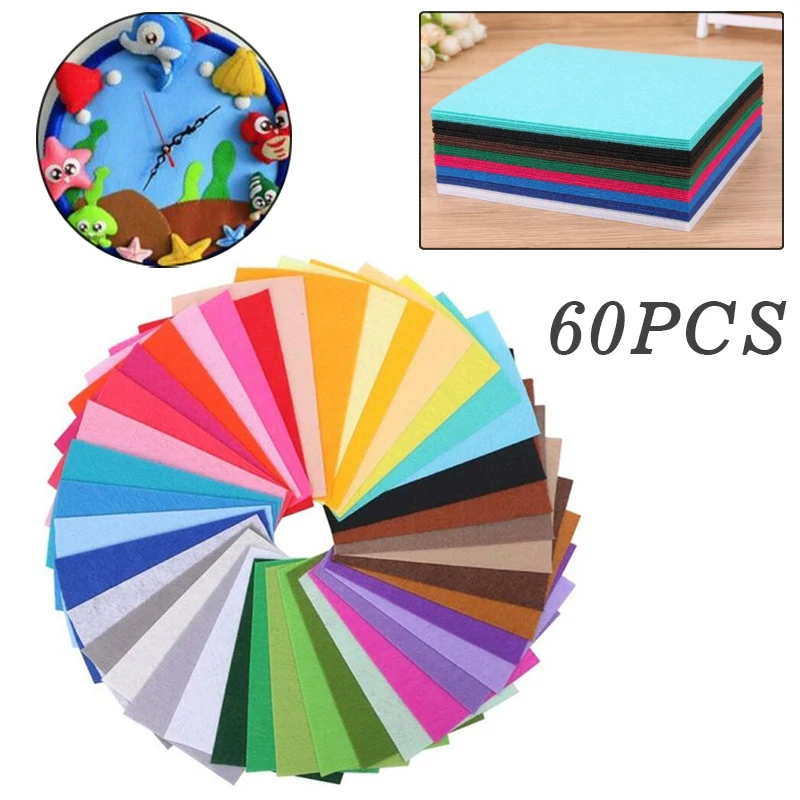 Великобритания! DIY Красочные тканевые квадраты листы разных цветов 15*15 см для