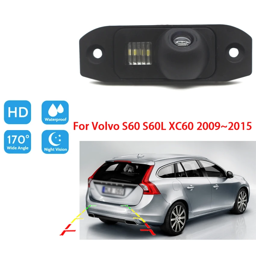 

Автомобильная камера заднего вида для Volvo S60 S60L XC60 2009 2010 2011 2012 2013 2014 2015 Full HD CCD ночного видения