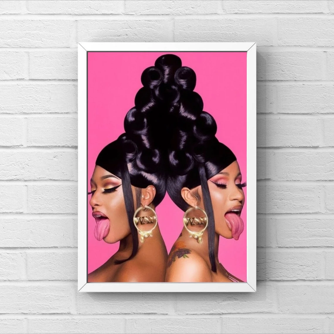 WAP Cardi B хип-хоп музыкальный постер холст картина печать украшение для домашней