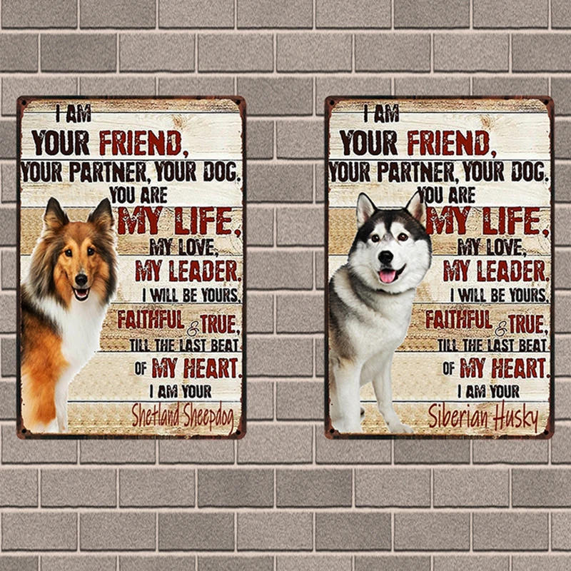 [Kelly66] собака Ты моя жизнь ваш Померанский визул Сиба-ину металлический знак