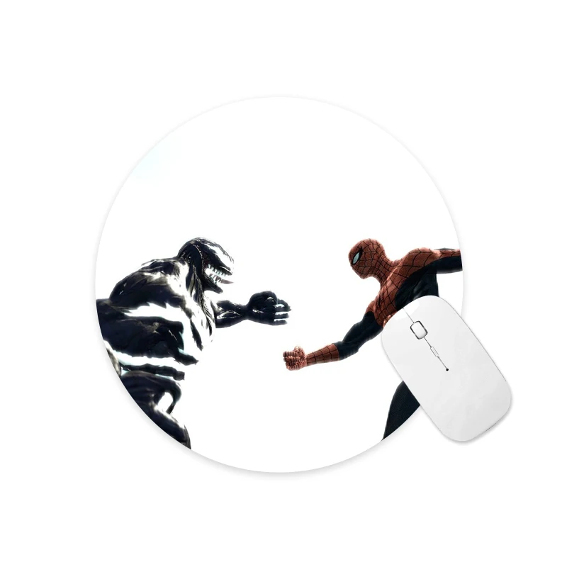 

Marvel Spiderman 22cm Round Anti-Slip Durable Soft Rubber Computer Mouse Pad Game Tablet Gamer Mice Mat Desk Mat Pads