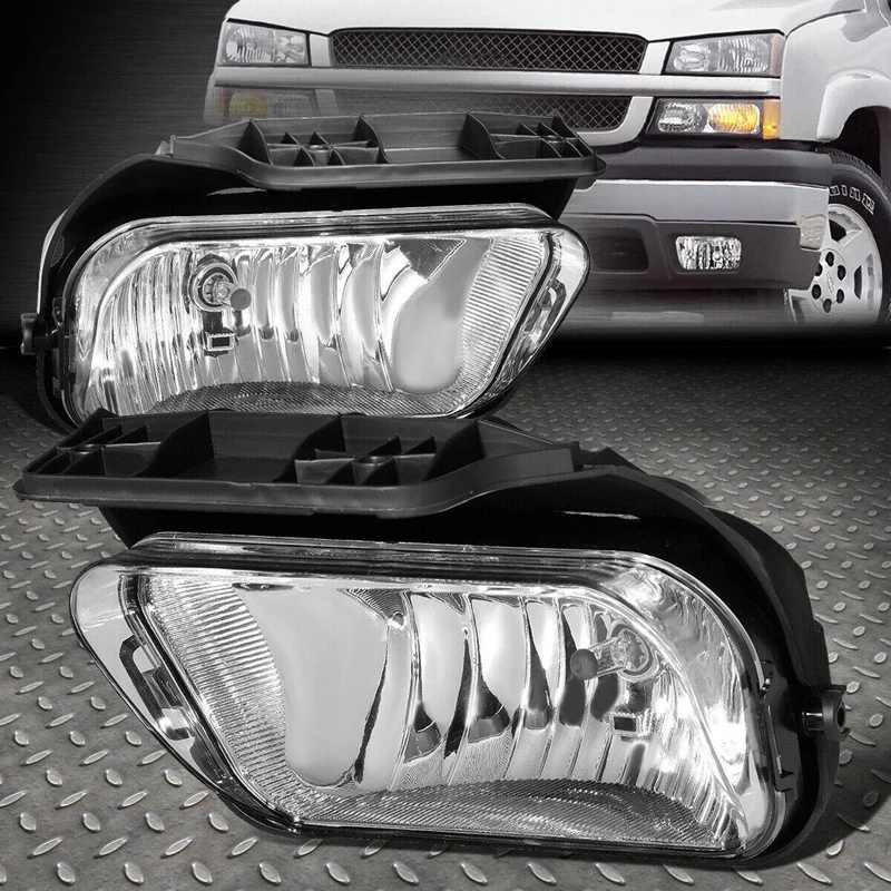 1 Pair Of Front Drive Fog Lights Set for CHEVY SILVERADO Clear 04-07 1500 2500 | Автомобили и мотоциклы