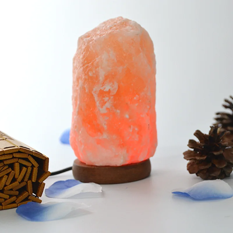 

Christmas Lights Crystal Salt Lamp USB Seven-color Creative Night Lamp Discolored Stone Table Lamp Indoor Fairy Lights