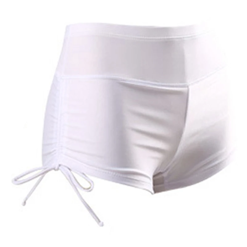 

Elastic Waist Shorts Fitness Women White Purple Black Navy Solid High Waist Shorts 2020 Fashion Summer Shorts Swim Trunks