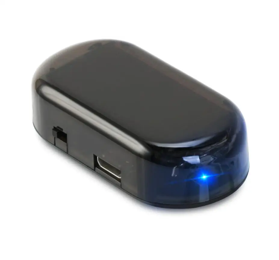 Автомобильная сигнализация на солнечной батарее с USB противоугонная лампа для