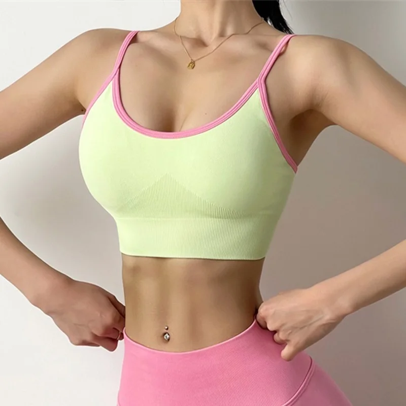 

Cloud Hide HOT Girl Sports Bra Women Yoga Crop Top Running Underwear Fitness Athletic Vest Gym Shirt Workout Sport Sportswear