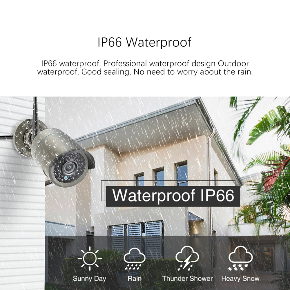 Беспроводная система видеонаблюдения Techage 8 каналов 1080P 12 дюймов ЖК дисплей NVR 2 МП