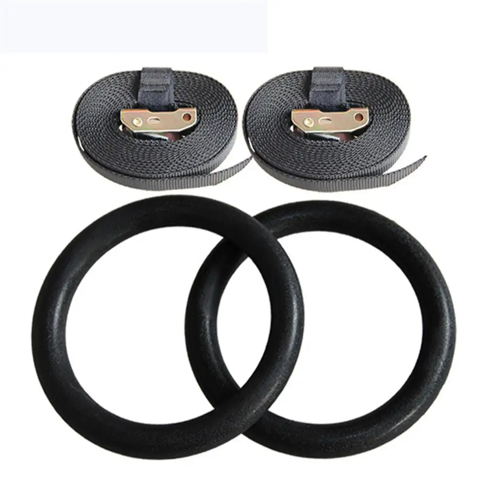 1 пара гимнастических фитнес-колец из АБС-пластика с железной цинковой пряжкой