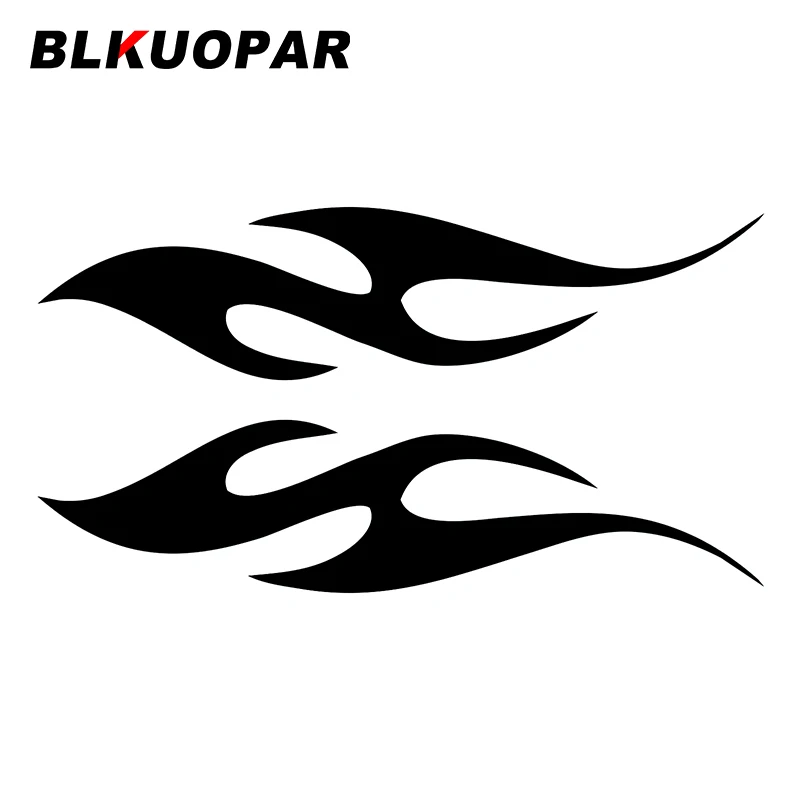 

Наклейки для автомобиля BLKUOPAR с племенным пламенем, креативные водонепроницаемые Модные наклейки, наклейки для кондиционера, доски для серф...