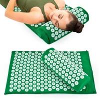 hot massager massage mat acupressure relieve back body pain relax spike mat acupuncture massage yoga mat with pillow