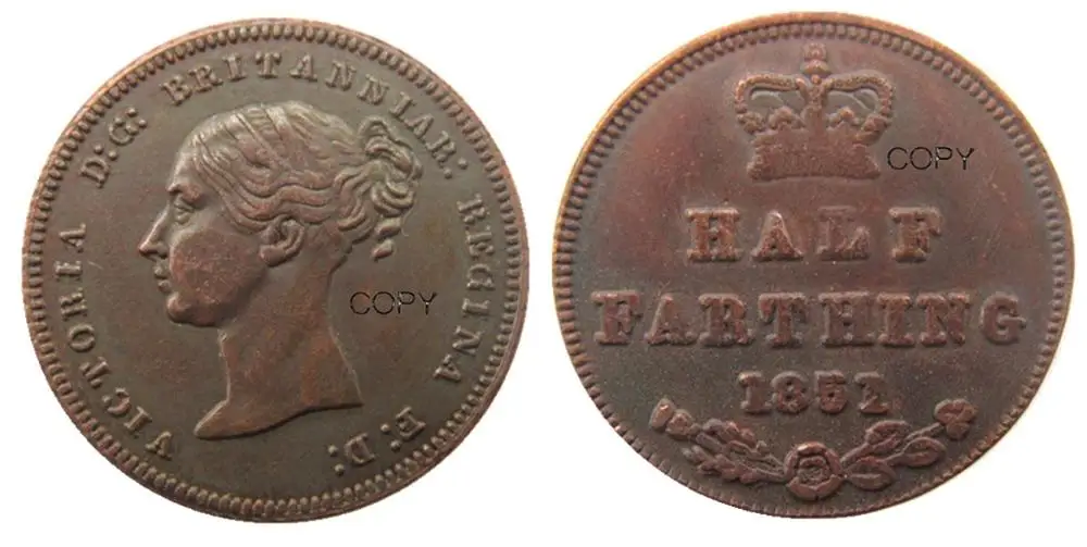 1851 Великобритания Великобритания/цейлонская Виктория копия монет | Дом и сад