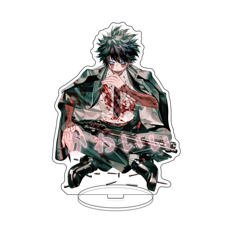 

Anime My Hero Academia Keychains Accessories Todoroki Shouto Bakugou Katsuki Cosplay Acrylic Figure Keyrings Kids Collection Toy