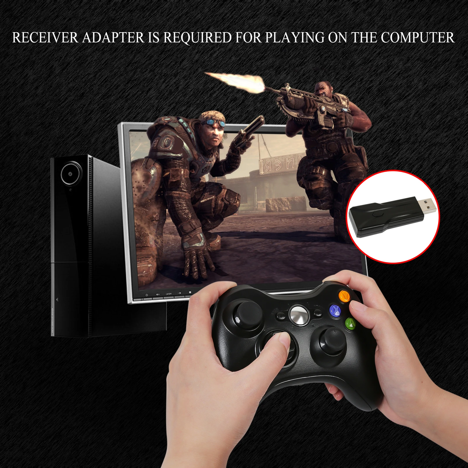 Геймпад Powtree 360 GH для XBOX беспроводной игровой контроллер Xbox джойпад Microsoft PC Windows 7 8