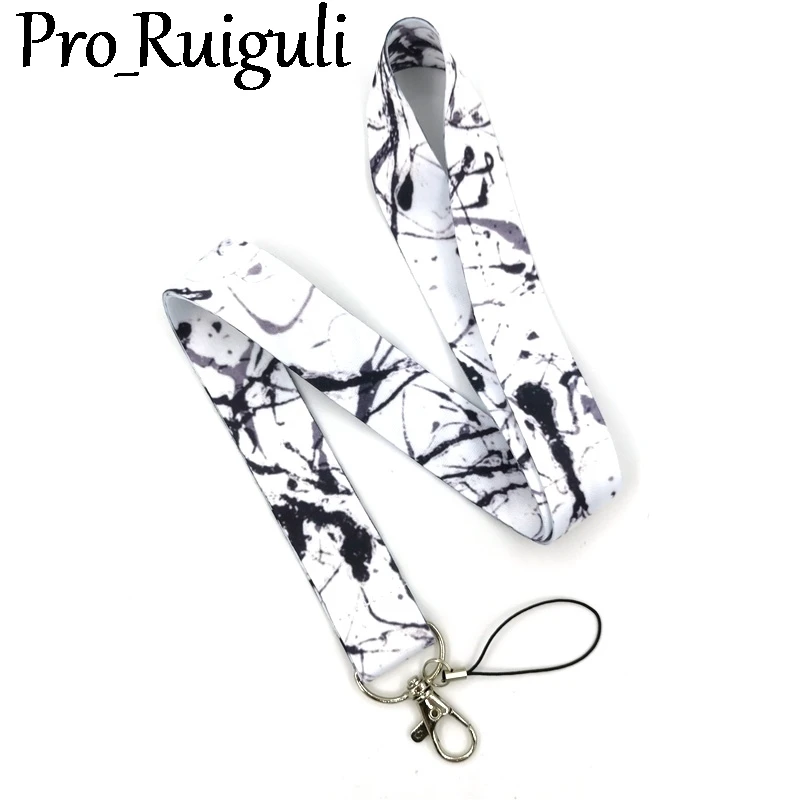 30 шт. шнурок с рисунком чернил для ключей крутой шейный ремешок телефона камеры