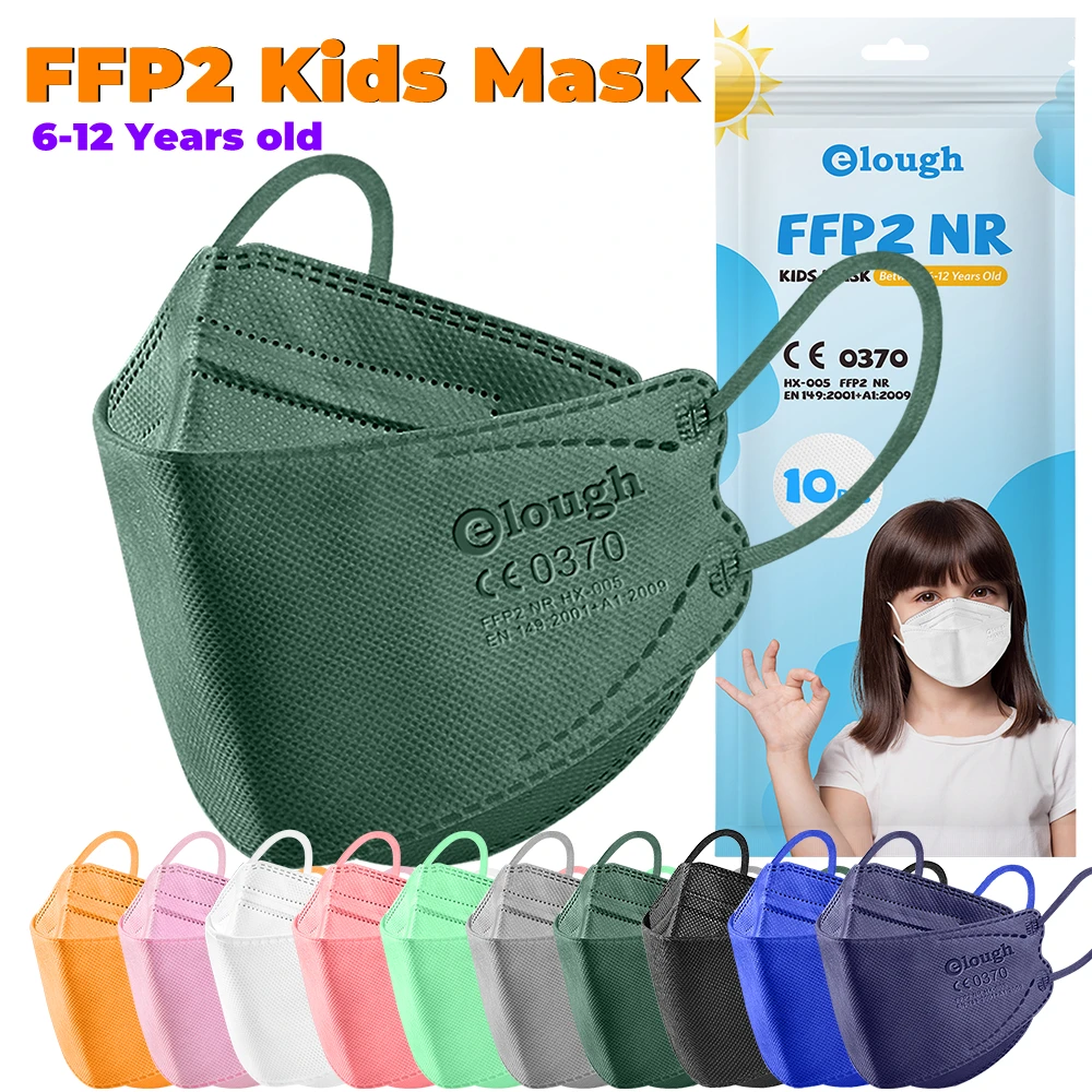 

masque ffp2 máscara niños mascarilla fpp2 homologada kn95 masks disposable face maske kids health 6-12old ffp2mask certified