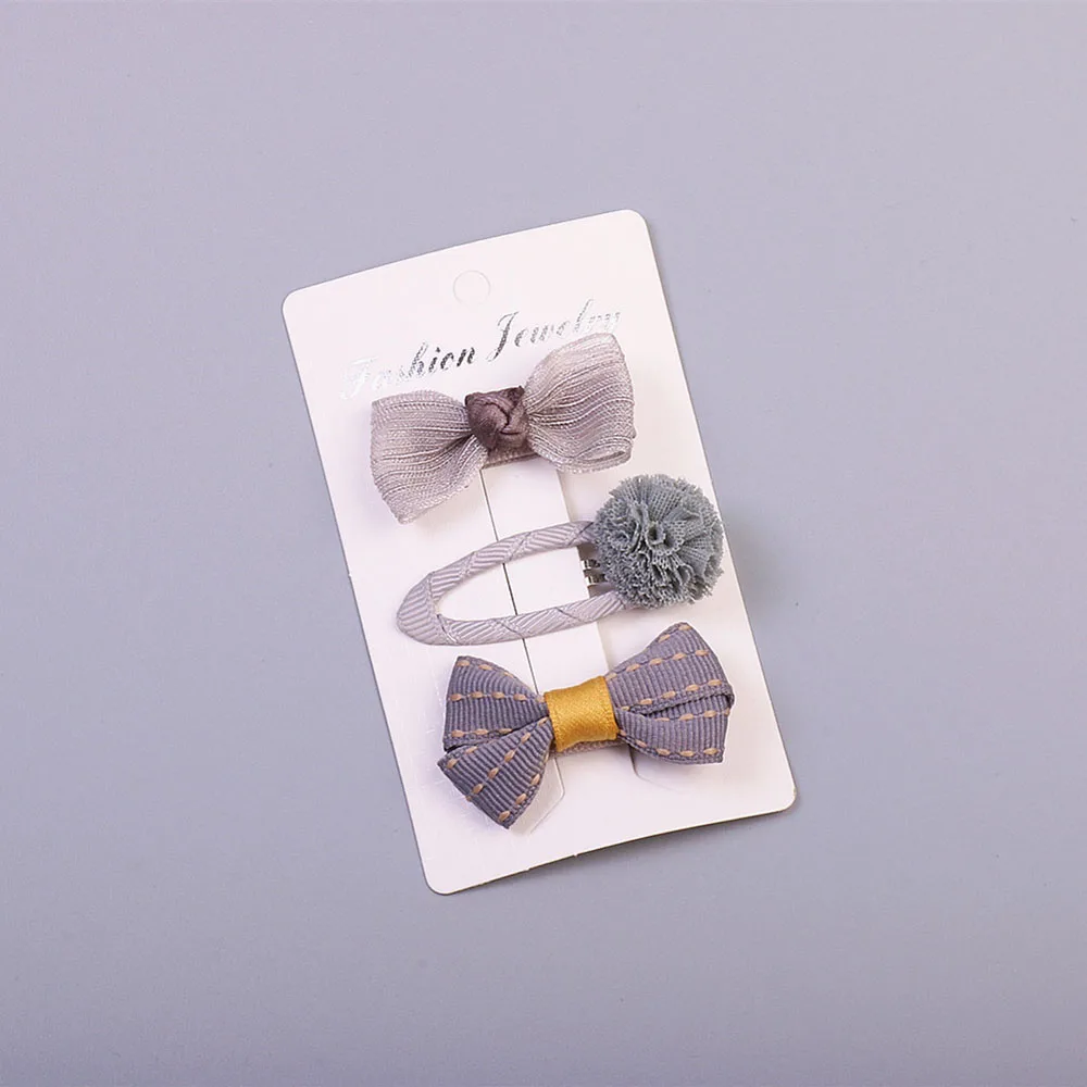 

Детские аксессуары для волос 3 шт./компл. кружевная заколка для волос с хлопковыми шариками симпатичная заколка для волос в комплекте