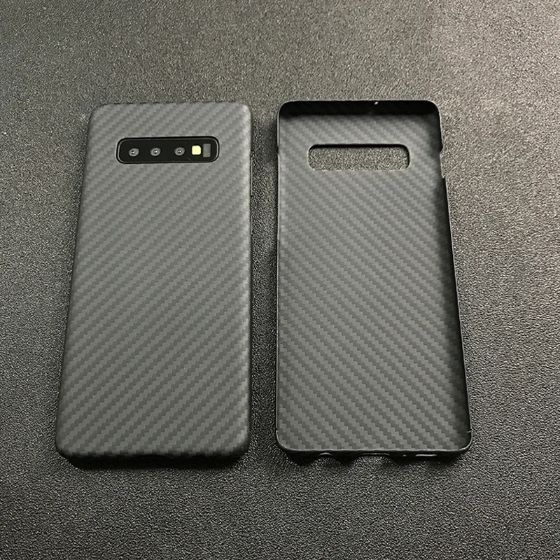 Чехол для samsung S10, роскошный тонкий жесткий чехол из настоящего матового углеродного волокна, противоударный чехол для телефона для samsung S10 Plus, чехол