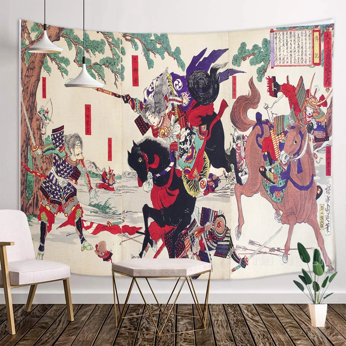 Tapices y arte para interiores, decoraci&oacute;n de la historia de una mujer-0
