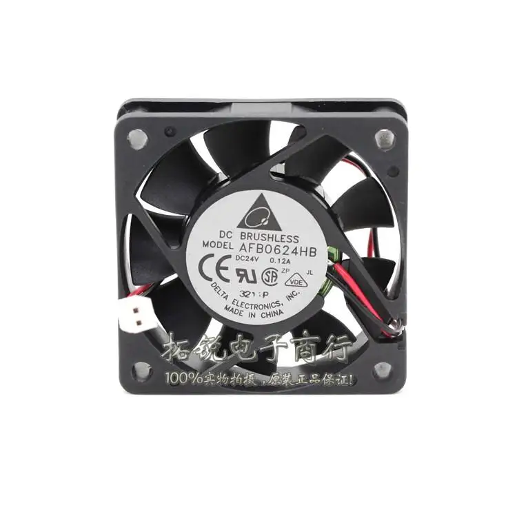 Промышленный инвертор Delta AFB0624HB 6015, 24 В, а, 6 см, бесшумный охлаждающий вентилятор