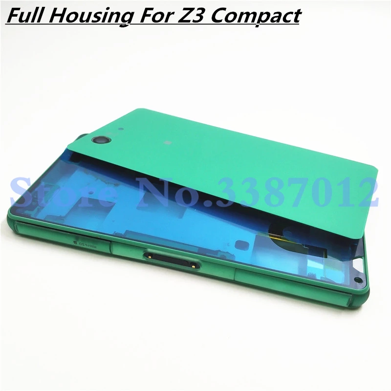 Полный корпус для Sony Xperia Z3 Compact Z3 Mini D5803 D5833 ЖК-панель рамка средняя рамка Крышка батарейного отсека