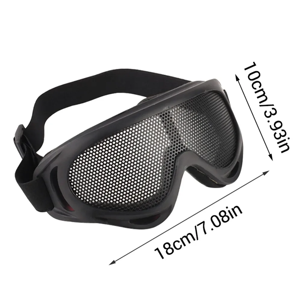 

Tactical Steel Mesh Goggles Airsoft Protective Glasses Adjustable Anti-fog Goggles Military Wargame Hunting Shooting Goggles