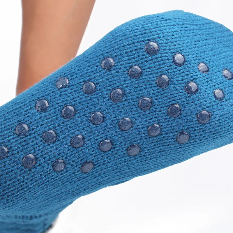 Женские зимние носки теплые уютные вязаные утепленные с флисовой подкладкой