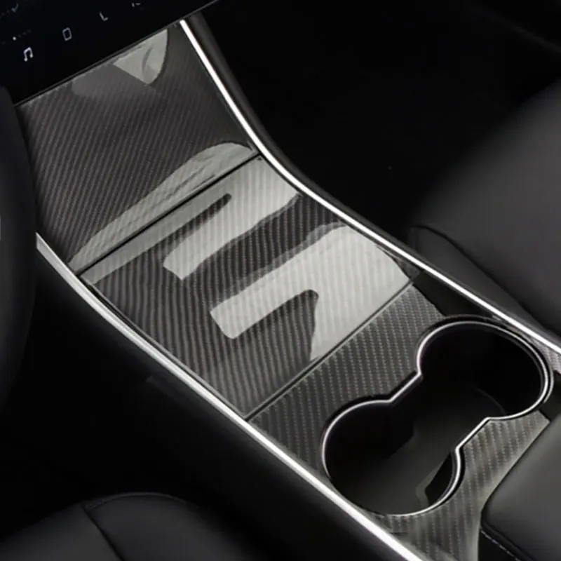 Для Tesla Model 3 18 19 клей из настоящего углеродного волокна автомобильные аксессуары