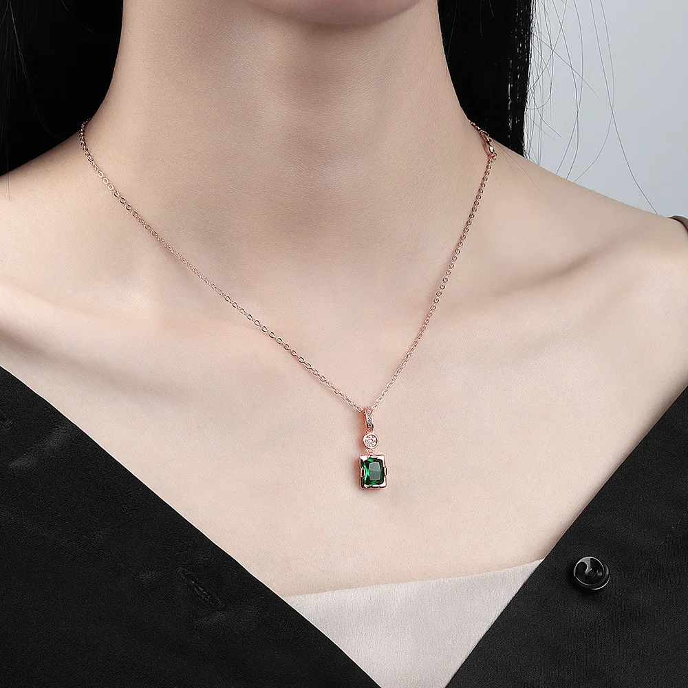 Женское прямоугольное бриллиантовое ожерелье Ожерелье для влюбленных ювелирные