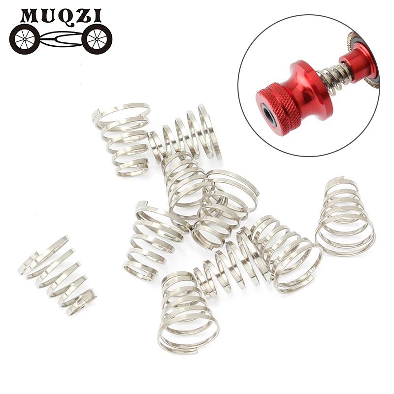 MUQZI 4PCS Bike Quick Release Spring 304 Stainless Steel Hub Quick Release Skewer lever Spring MTB Road Cycling Parts