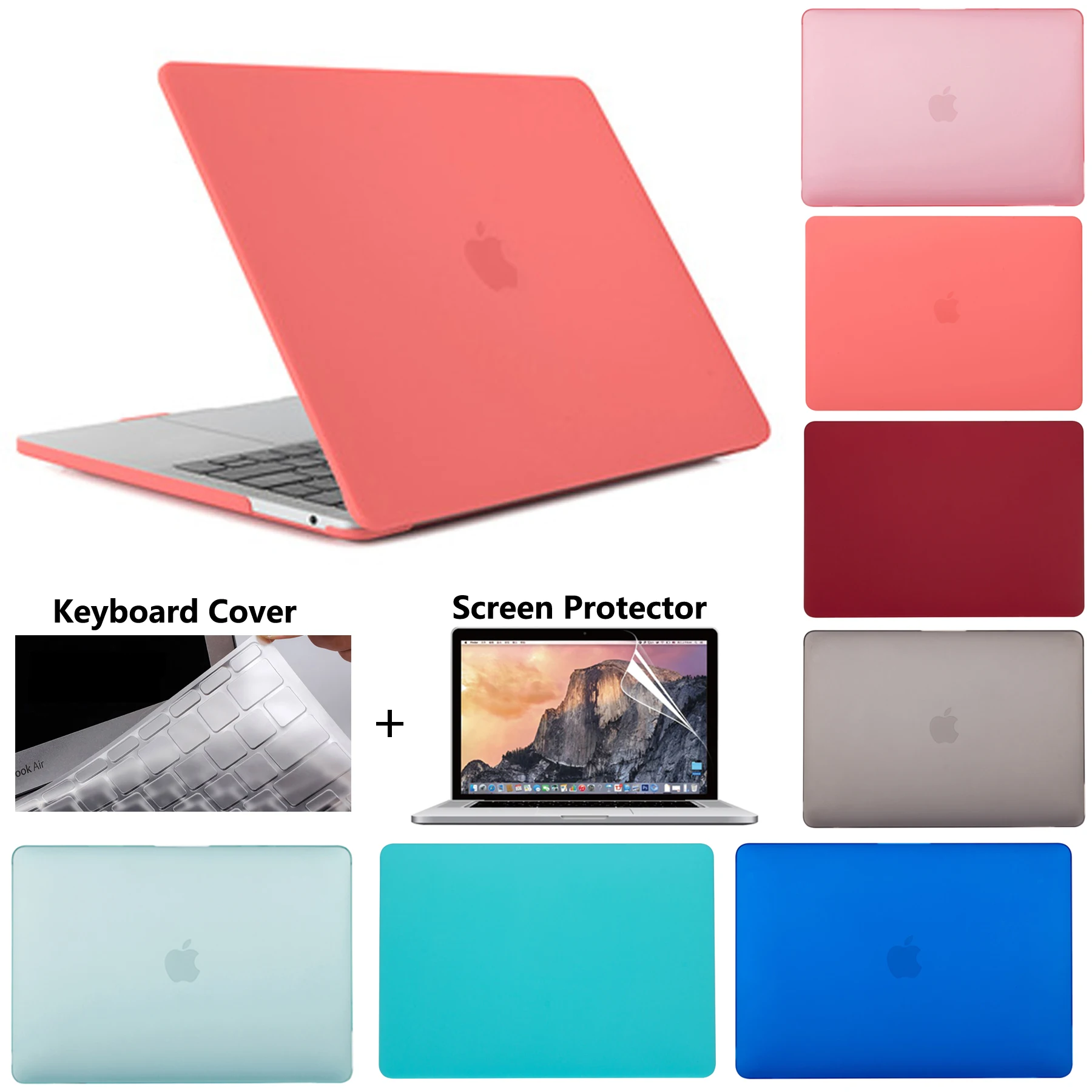 Матовый чехол для ноутбука Apple Macbook Air A2337 Retina 11 12 13 дюймов 2020 Pro A2238 Touch Bar ID 3 A1466 |