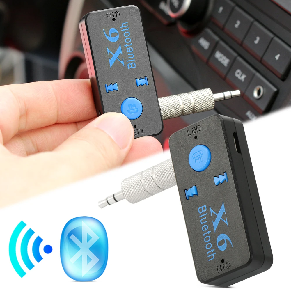 Портативный мини аудиоприемник Bluetooth 5 0 3 мм HIFI AUX Стерео для ТВ ПК беспроводной