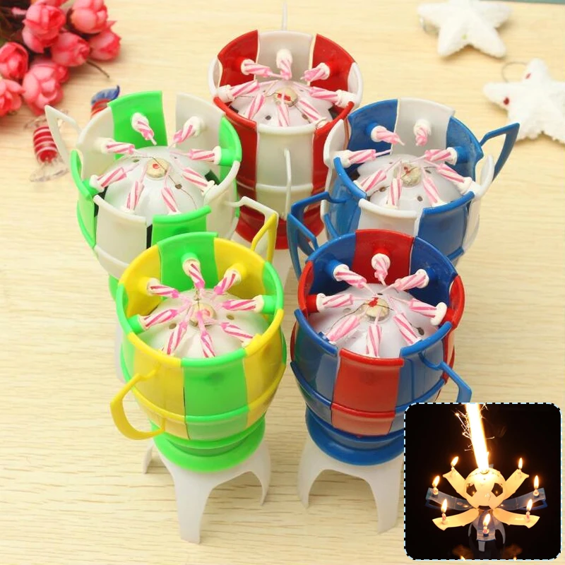 День Рождения Декор футбольный трофей подарок музыкальная свеча автоматический