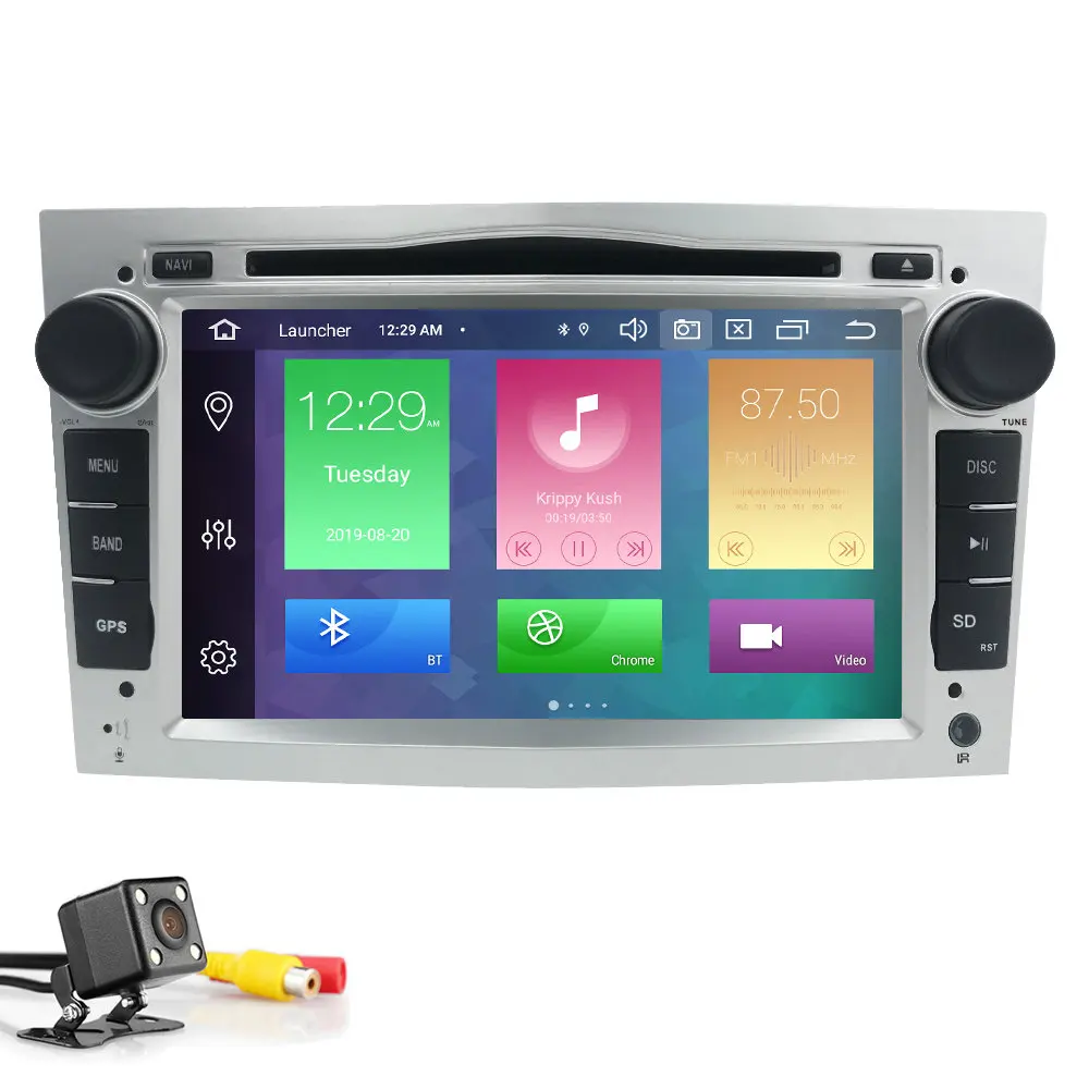 silver PX5 4G+ 64G wifi 2Din Android 9,0 автомобильный DVD gps для OPEL Vauxhall Astra Meriva Vectra Antara Zafira Corsa Agila " gps радио плеер - Цвет: silver