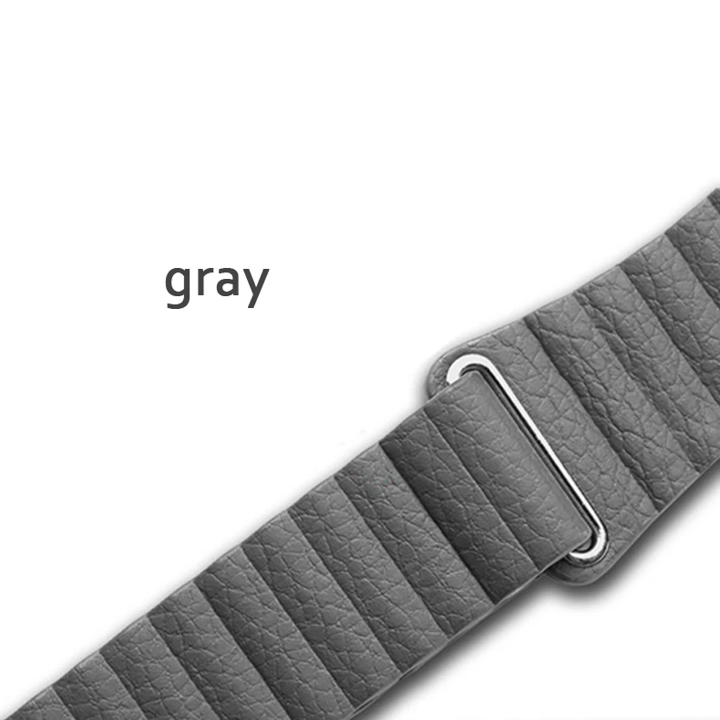 gray Натуральная кожа для apple watch band 4(iwatch 5) 44 мм 40 мм apple watch 3 2 1 ремешок 42 мм 38 мм аксессуары для запястья браслета - Цвет ремешка: gray