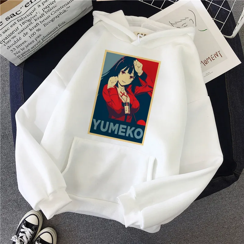 

Толстовка kakegurui мужская с принтом, Свитшот в стиле аниме Харадзюку 90-х годов, Повседневная Уличная одежда унисекс, пуловер