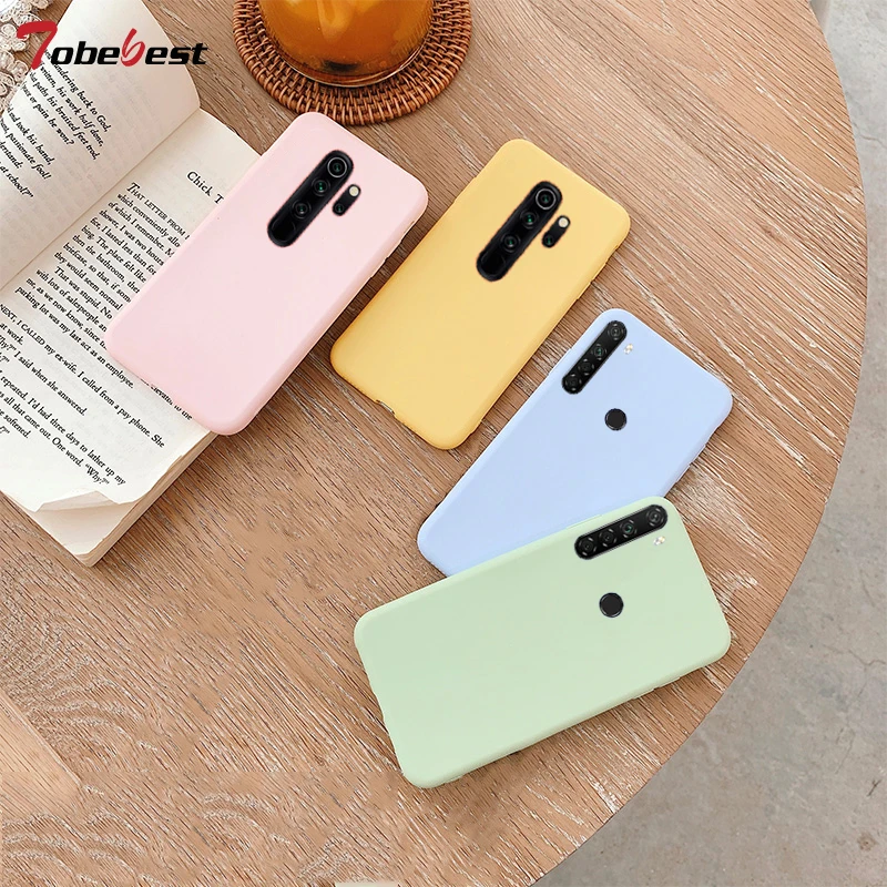 Чехол для Redmi Note 8 мягкий силиконовый чехол из ТПУ Xiaomi Pro 8A яркий однотонный с
