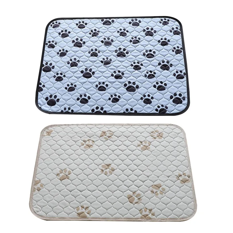 

Pet Training Pads Washable Reusable Waterproof Dog Cat Mats Footprint Mat Pet Pee Pads Pet Accessories High Quality