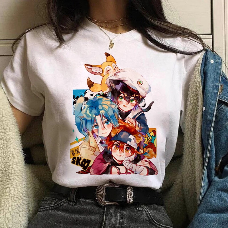

Casual Sk8 The Infinity Anime Comics Japanese Cartoon Tee Female/Man T-Shirt Skateboard Streetwear t shirt Top Oversized Cotton
