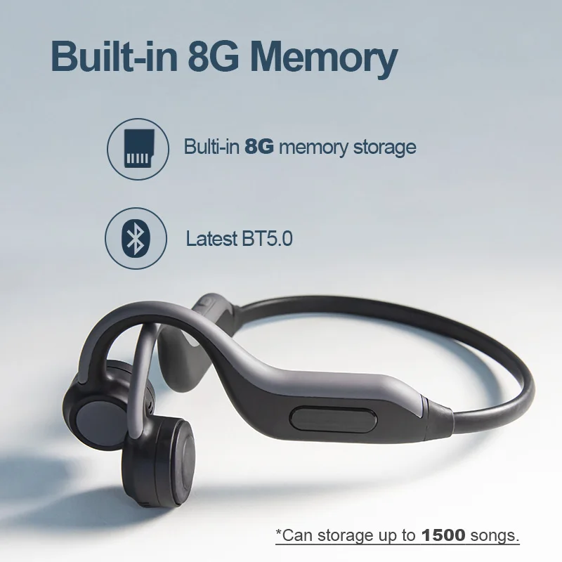 GGMM наушники Bluetooth 5 0 костной проводимости беспроводная гарнитура встроенный 8G