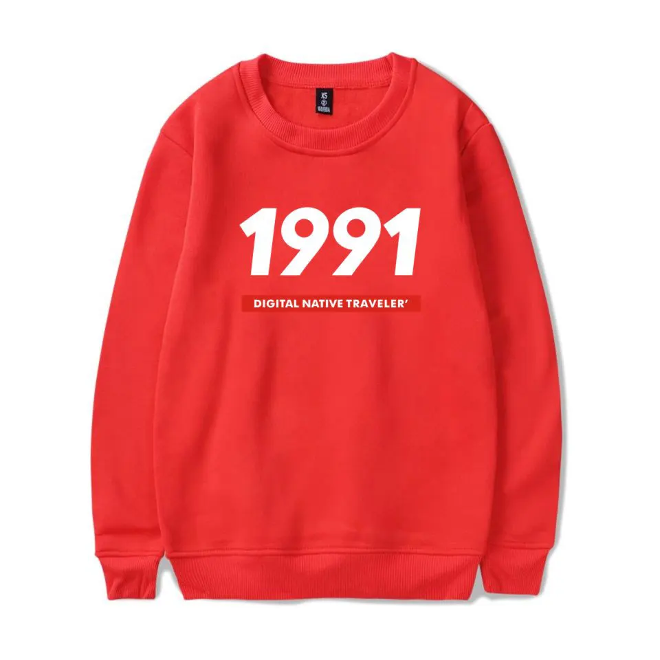 

New EXO 1991 Hooded Men/Women Sweatshirt Autumn O-Neck Red Hoodies women Sweatshirt EXO Casual Men's Oversized Hoodies Clothes