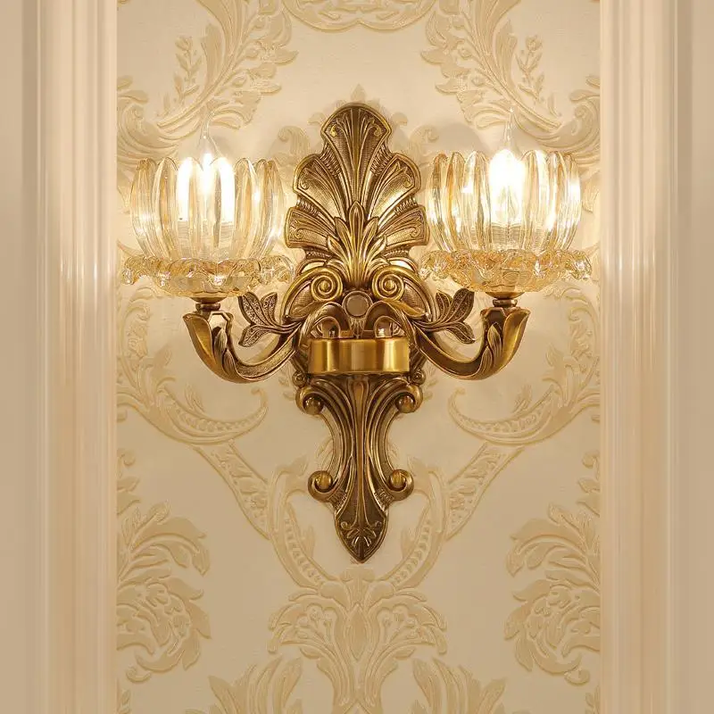 

Люстра с зеркалом Tete Lit Deco, настенная комнатная лампа для дома, настенная лампа с кристальной аппликацией, светильник для спальни