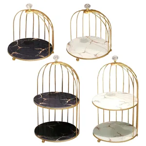 cake stands with bird cage shaped luxury metal cupcake stand holder for party dessert fruits display free global shipping