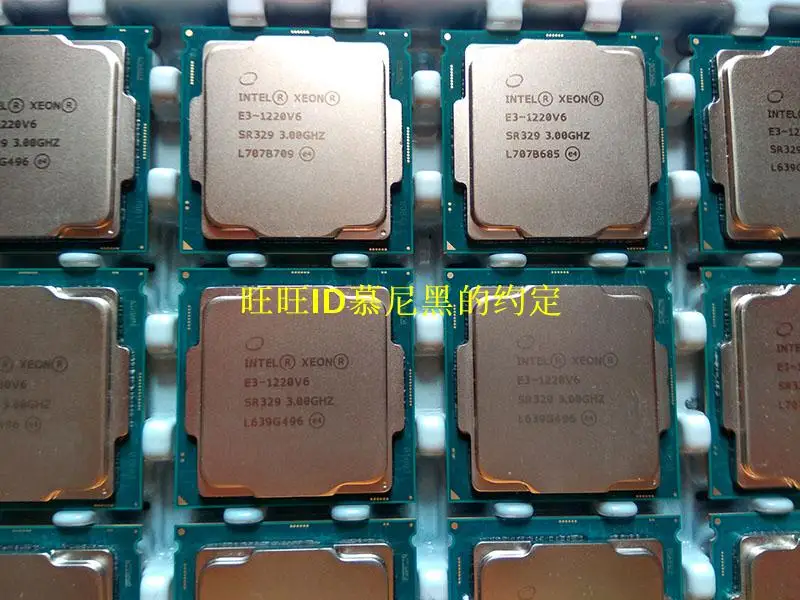 

Intel Xeon E3-1220 V6 CPU 3.0GHz 8M 4 Core 4 Threads LGA1151 Processor